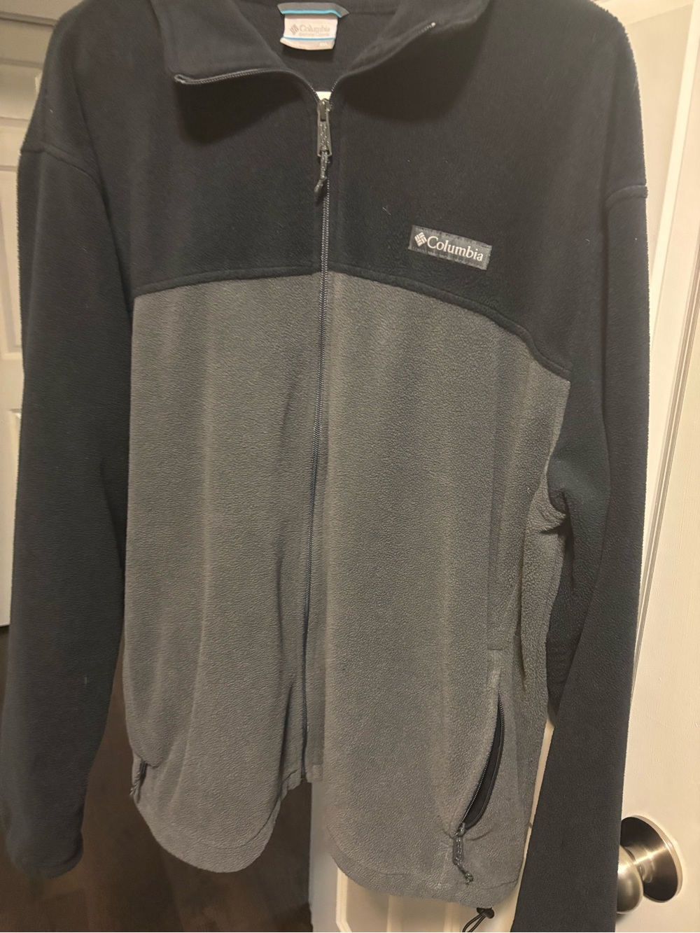 Columbia Two-Tone Fleece Jacket - Black & Gray